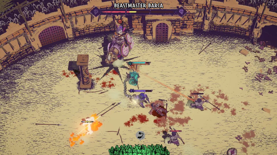 Steam screenshot of Chained Beasts beside the contact notes